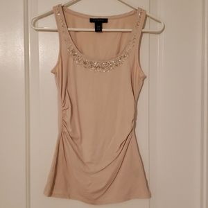 White House Black Market XXS jeweled top